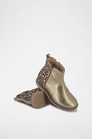 Botins em couro Trip Back - Dourado