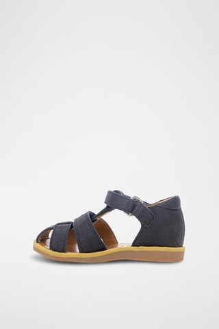 Sandales en cuir Poppy Boy Strap - Bleu