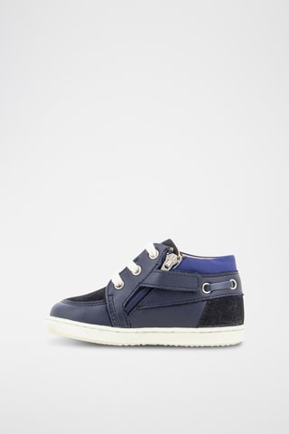 Sapatos de vela de couro Tartine Chocolat - Azul