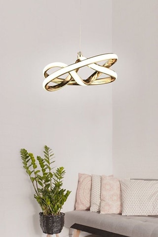 Candeeiro suspenso LED - Dourado