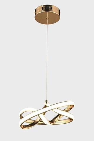 Candeeiro suspenso LED - Dourado
