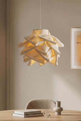 Candeeiro suspenso - Bege - 40 W