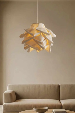 Candeeiro suspenso - Bege - 40 W