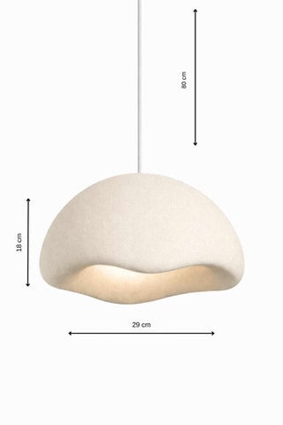 Candeeiro suspenso - Bege - 40 W