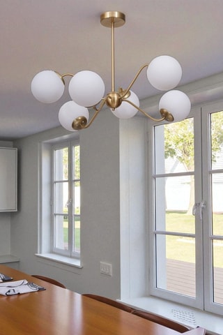 Candeeiro suspenso - Branco - 6 x 40 W
