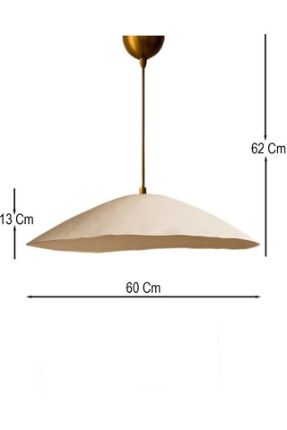 Candeeiro suspenso - Bege - 40 W