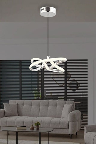 Candeeiro suspenso LED - Prateado