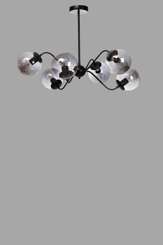 Candeeiro suspenso - Cinzento - 6 x 40 W