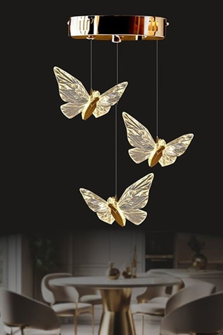 Candeeiro suspenso LED - Dourado