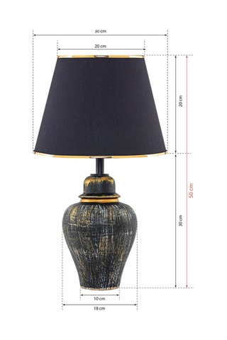 Lampada da tavolo TM271 - Nero - 60 W