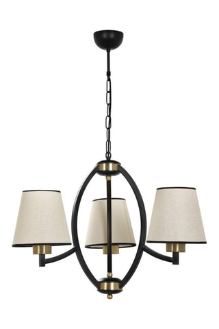Suspension - Noir et écru - 3 x 40 W