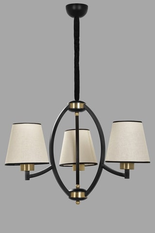Suspension - Noir et écru - 3 x 40 W