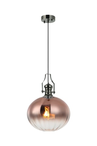 Candeeiro suspenso Cueva P01-PB - Preto - 40 W