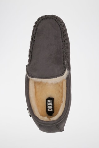 Chaussures bateau fourrées - Gris