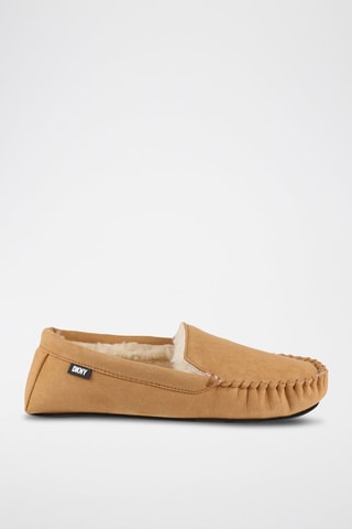 Chaussures bateau fourrées - Camel
