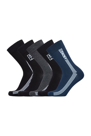 5 paires de chaussettes - Noir et gris chiné