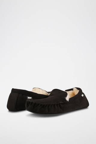 Chaussures bateau fourrées - Noir