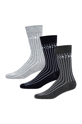 3 paires de chaussettes - Gris