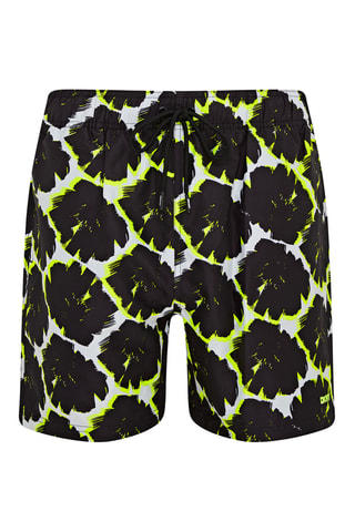 Short de bain - Noir et jaune