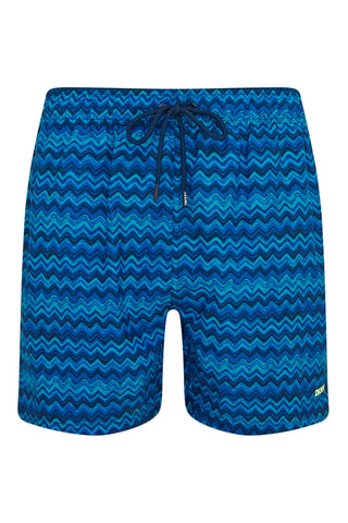 Short de bain - Bleu et noir