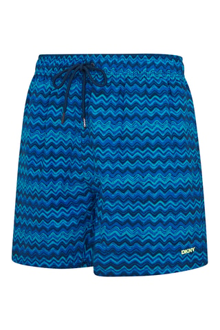 Short de bain - Bleu et noir