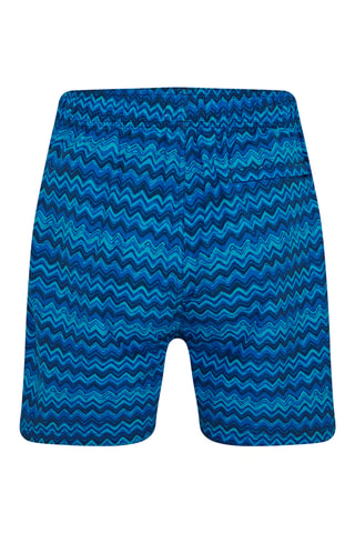 Short de bain - Bleu et noir