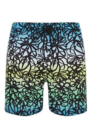 Short de bain - Vert, bleu et jaune