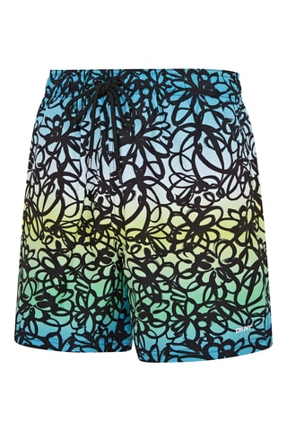 Short de bain - Vert, bleu et jaune