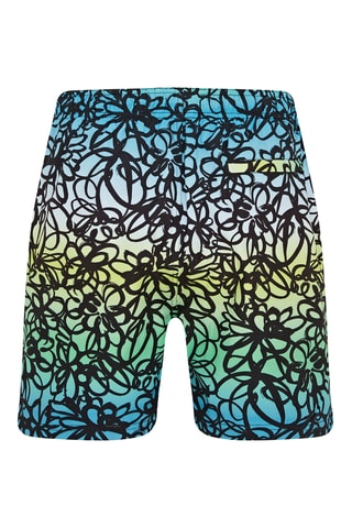 Short de bain - Vert, bleu et jaune