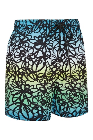 Short de bain - Vert, bleu et jaune