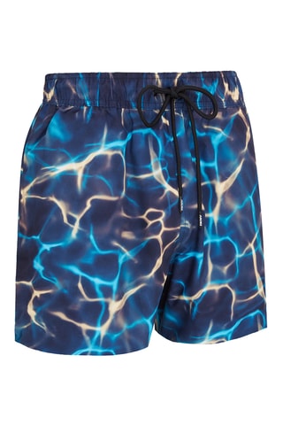 Short de bain - Bleu et noir