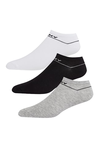 3 paires de socquettes - Gris, noir et blanc