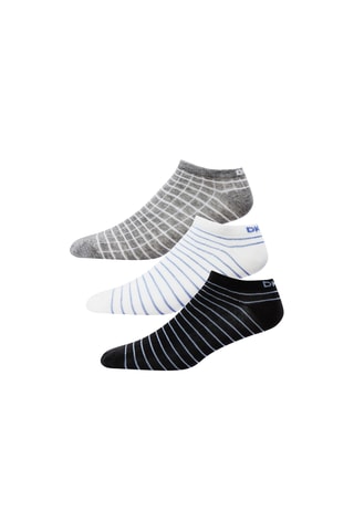 3 paires de chaussettes - Gris, noir et blanc