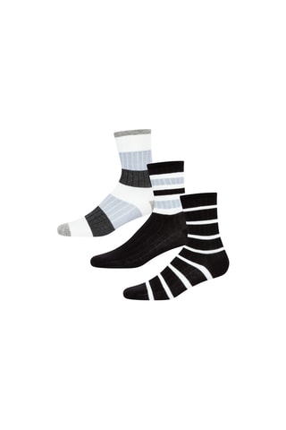 3 paires de chaussettes - Noir et blanc