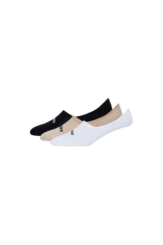 3 paires de socquettes - Gris, noir et blanc