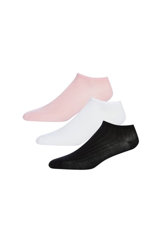 3 paires de chaussettes - Gris, noir et blanc