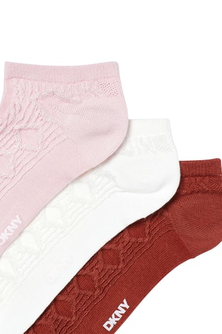 3 paires de chaussettes - Blanc et rouge