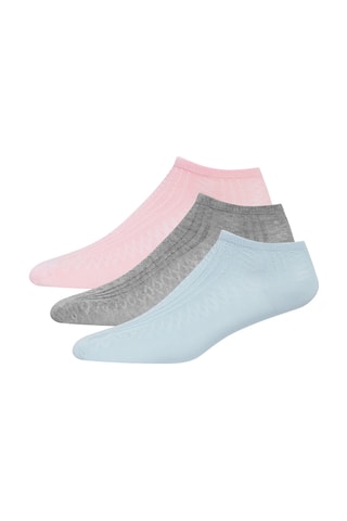 3 paires de chaussettes - Rose et bleu
