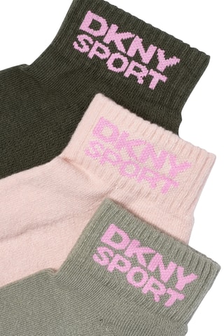 3 paires de chaussettes - Kaki, rose et vert