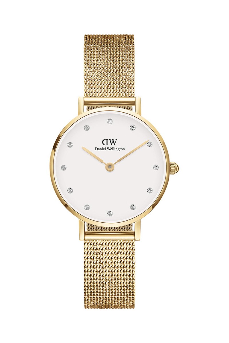 Reloj de cuarzo de acero y chapado en oro rosa Petite Pressed Evergold