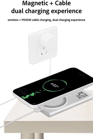 Bateria externa 5000 mAh - Prateado