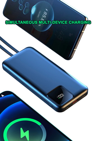 Bateria externa Powerbank 20000 mAh - Smartphones e tablets - Preto