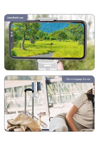 Suporte multifunções para smartphone - Rotativo a 360° - Branco
