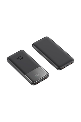 Bateria externa Power Bank 10000 mAh - Dispositivos digitais variados - Preto