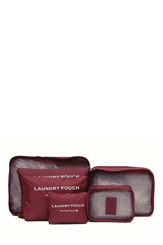 6 bolsas Line - Vermelho - Vermelho