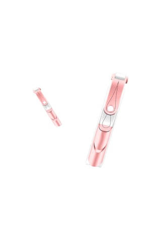 Pau de selfie Bluetooth retrátil com tripé integrado - rosa e prateado