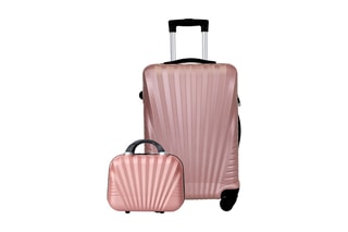 Mala média e nécessaire Elegance Rosa - Rosa
