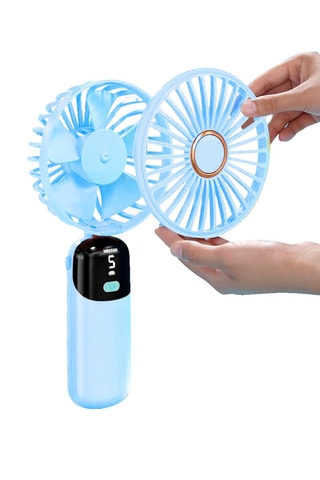 Ventilador portátil USB - Azul - 1200 mAh
