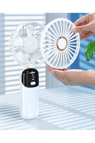 Ventilador portátil USB -  Branco - 1200 mAh