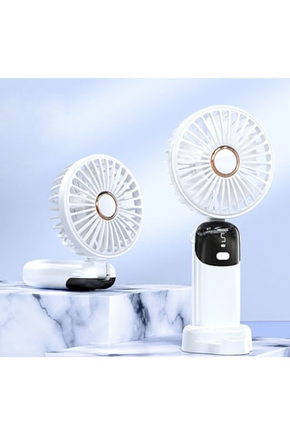 Ventilador portátil USB -  Branco - 1200 mAh